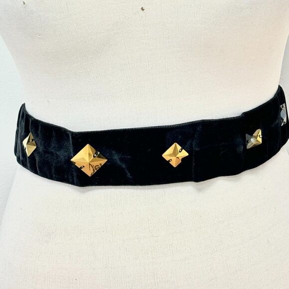 Prada Studded Velvet Belt -- Size 34 - Picture 4 of 7